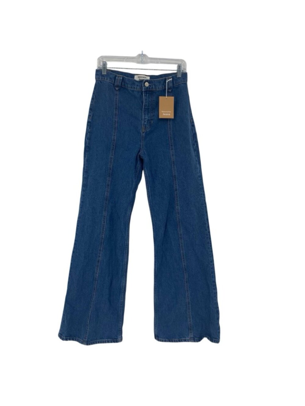 Reformation Size 28 Leah Seamed High Rise Wide Leg Jeans Organic Cotton - Picture 2 of 13